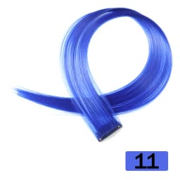 HAIRSTAR Synthetic Colored Clip In One Piece Straight Colorful Rainbow Hair Extensions 22 Inch Hairpieces