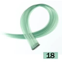 HAIRSTAR Synthetic Colored Clip In One Piece Straight Colorful Rainbow Hair Extensions 22 Inch Hairpieces