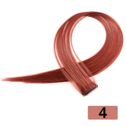 HAIRSTAR Synthetic Colored Clip In One Piece Straight Colorful Rainbow Hair Extensions 22 Inch Hairpieces