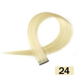 HAIRSTAR Synthetic Colored Clip In One Piece Straight Colorful Rainbow Hair Extensions 22 Inch Hairpieces