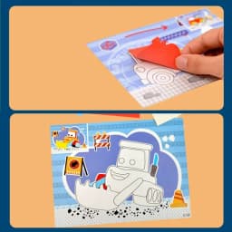 10 Pcs 3D EVA Foam Sticker Creative Art Craft Kit DIY Cartoon Animal Transportation Painting for Education