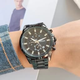 CRRJU Men Watch Full Steel Top Brand Luxury Sports Quartz Watch Men Waterproof Luminous Auto Date Wristwatch Relogio Masculino