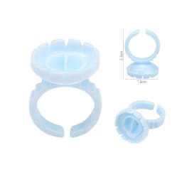 Befer Wholesale 100Pcs/Bag Disposable Eyelash Extension Glue Fan Cup Ring Tattoo Pigment Holder Container Lash Tools Supplier