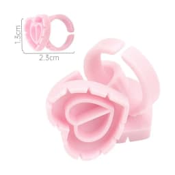 Befer Wholesale 100Pcs/Bag Disposable Eyelash Extension Glue Fan Cup Ring Tattoo Pigment Holder Container Lash Tools Supplier