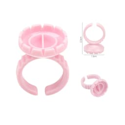 Befer Wholesale 100Pcs/Bag Disposable Eyelash Extension Glue Fan Cup Ring Tattoo Pigment Holder Container Lash Tools Supplier