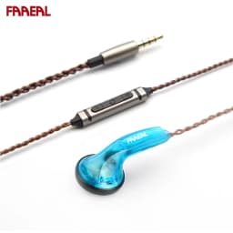 FAAEAL Earphones Iris 2.0 In Ear Earbuds 3.5mm Durable Wired Ear Buds Good Bass Music Headphones Running Sports Gaming Headsets