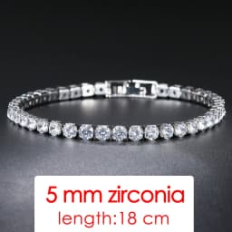 Tennis Chain Bracelets For Women Fashion Small Cubic Zircon Crystal Rose Gold Color Wedding Party Friends Gift Jewelry KC128M