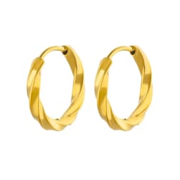 Vintage Tear Drop Hoop Earrings For Women Stainless Steel Gold Color Chunky Dome Earring 2023 Trendy Statement Ear Jewelry Gift