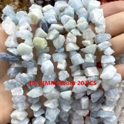 Natural Stone Blue Aquamarine Faceted Rondelle Square Irregular Round Space Beads For Jewelry Making Diy Bracelet Necklace
