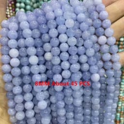 Natural Stone Blue Aquamarine Faceted Rondelle Square Irregular Round Space Beads For Jewelry Making Diy Bracelet Necklace