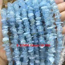 Natural Stone Blue Aquamarine Faceted Rondelle Square Irregular Round Space Beads For Jewelry Making Diy Bracelet Necklace