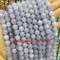 Natural Stone Blue Aquamarine Faceted Rondelle Square Irregular Round Space Beads For Jewelry Making Diy Bracelet Necklace
