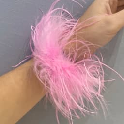 luxury Ostrich feathers cuffs for women arm warmer fur Soft feathers wrist cuffs Women's Feathers Bracelets fur cuffs Accessorie