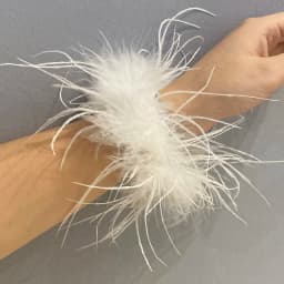 luxury Ostrich feathers cuffs for women arm warmer fur Soft feathers wrist cuffs Women's Feathers Bracelets fur cuffs Accessorie