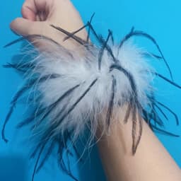 luxury Ostrich feathers cuffs for women arm warmer fur Soft feathers wrist cuffs Women's Feathers Bracelets fur cuffs Accessorie