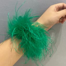 luxury Ostrich feathers cuffs for women arm warmer fur Soft feathers wrist cuffs Women's Feathers Bracelets fur cuffs Accessorie
