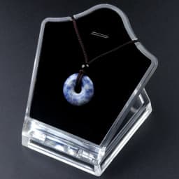 20mm Circle Donut Healing Crystals Necklace Natural Chakra Gemstone Stone Amulet Lucky Coin Donuts Charm Protection Quartz Agate