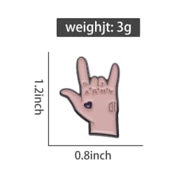 Korean RAP Lead Singer Band Singer Enamel Pin Custom iconic Gesture Sign Brooches Badge Fandom Fans Assistance Jewelry Gifts