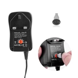 30W Universal Adapter EU UK Socket 3V 4.5V 5V 6V 7.5V 9V 12V AC DC Converter With 6Pcs Jack Connector 5V 2.1A USB Port Charge