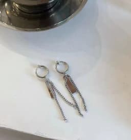 Kiss Jewelry Titanium Steel Punk Cool Men Women Ear Clip Stud Earrings Long Stick Pendant Fashion Hip Hop Drop Party Earring