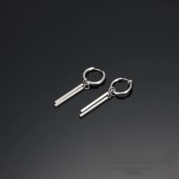 Kiss Jewelry Titanium Steel Punk Cool Men Women Ear Clip Stud Earrings Long Stick Pendant Fashion Hip Hop Drop Party Earring