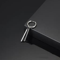Kiss Jewelry Titanium Steel Punk Cool Men Women Ear Clip Stud Earrings Long Stick Pendant Fashion Hip Hop Drop Party Earring