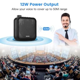 Voice Amplifier Multifunctional Portable Personal Voice Speaker with Microphone Display Surround Sound for Teachers Speech