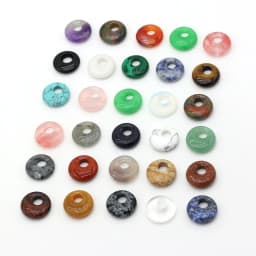 Natural Stone Beads Semi-precious Stones Round Big Hole Beads for Jewelry Making DIY Necklace Bracelet Earrings Accessories18mm