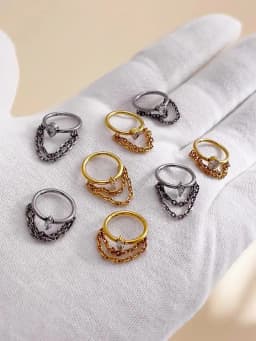 ASTM F136 G23 Titanium Women Tragus Cartilage Helix Conch Piercing Hoop Earrings Chain 16G Zircon Ear Piercing Ring Body Jewelry