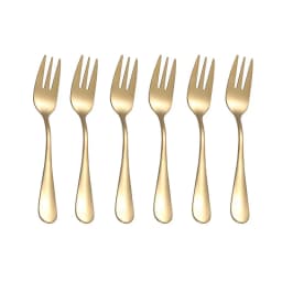 6pcs Stainless Steel Cutlery Fruit Forks Dessert Forks Are Small and Delicate for Entertaining Guests