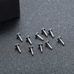 10pcs 1pcs F136 Titanium Internal Thread Labret Piercing Belly Button Base Replacement Accessories Ear Piercing Taper Derma Tool