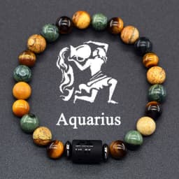 12 Zodiac Sign Bracelet Homme Constellation Bracelet for Men Aries Virgo Leo Libra Charm Bangle Women Friendship Jewelry on Hand
