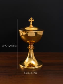 Holy Grail, Holy Box, Rosary, Gold-plated Liturgical Supplies, Holy Communion Cup, Mass Supplies