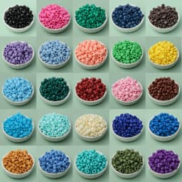 100pcs 200pcs 6x9mm Pony Beads Acrylic Large Hole Barrel Beads Solid Color Loose Spacer Beads DIY Handmade Beading Accessories
