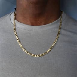 Fashion New Figaro Chain Necklace Men's Punk Silver Color Stainless Steel Long Necklace Men's Hip Hop Jewelry Gift