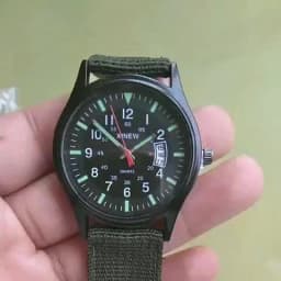Original XINEW Brand Watches For Men Fashion Nylon Band Military Sports Date Quartz Watch Erkek Barato Saat Relogio Masculino