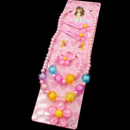 Baby Girls Imitation Pearls Jewelry Set Kids Sun Flower Necklace Bracelet Rings Flower Stud Earrings Children Party Jewelr Gift