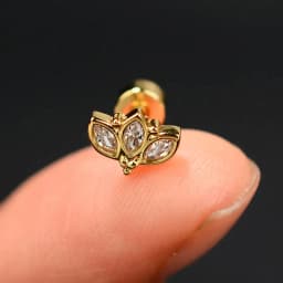 1PC 20G Women's Fashion Stainless Steel Crystal CZ Ear Studs Cartilage Helix Lobe Earring 2024 Trendy Piercing Jewelry for Teens