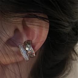Fashion Exquisite Rhinestone Decor Ear Cuff earring for Woman Ear 2023 Summer New Arrival Ear Clip Jewelry Gift