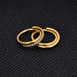 G23 16G Titanium CZ Row Conch Nose Ring Cartilage Hoop Daith Tragus Helix Lobe Earring Hinged Segment Clicker Piercing Jewelry