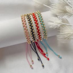 KKBEAD Handmade Braided Bracelets For Women Couple Jewelry Gift Gold Plated Beads Bracelet Free Shipping Pulseras Accessories