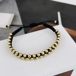 KKBEAD Handmade Braided Bracelets For Women Couple Jewelry Gift Gold Plated Beads Bracelet Free Shipping Pulseras Accessories