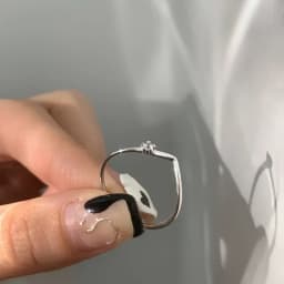 New Fashion Simple Single Circle V-shaped Thin Rings For Women Crystal Zircon Summer Open Ring Accessory Female Daily Ring Gifts