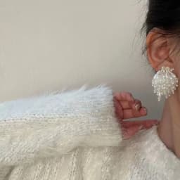 Simple New Style Exquisite Retro Personality Trend Beaded Crystal Pearl Flower Earrings Wedding Party Earrings Jewelry Wholesale