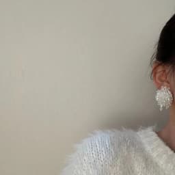 Simple New Style Exquisite Retro Personality Trend Beaded Crystal Pearl Flower Earrings Wedding Party Earrings Jewelry Wholesale