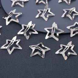 2-100Pcs Star Hair Clips for Girls Filigree Star Metal Snap Clip Hairpins Barrettes Fahsion Bobby Pin Headwear Accessories