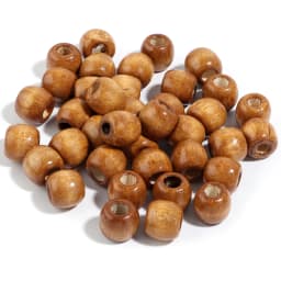 Natural Wooden Beads For Jewelry Making Big Hole Wood Beads Loose Spacer Beads DIY Hair Accessories Bracelet Necklace Wholesale