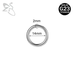 ZS 1PC G23 Titanium Hoop Earring for Women Silver Plated Circle Earring Large Gauge Seputm Nose Ring 2/4/6/8/10/12G Punk Earring