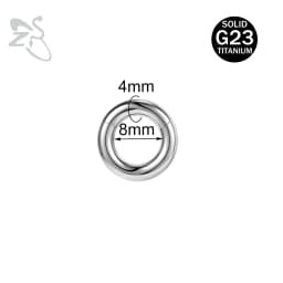 ZS 1PC G23 Titanium Hoop Earring for Women Silver Plated Circle Earring Large Gauge Seputm Nose Ring 2/4/6/8/10/12G Punk Earring