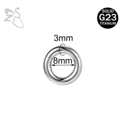 ZS 1PC G23 Titanium Hoop Earring for Women Silver Plated Circle Earring Large Gauge Seputm Nose Ring 2/4/6/8/10/12G Punk Earring